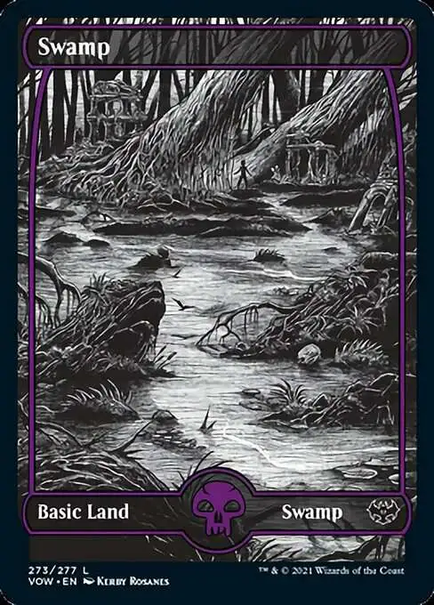 MtG Trading Card Game Innistrad: Crimson Vow Common Swamp #273 [Full Art]