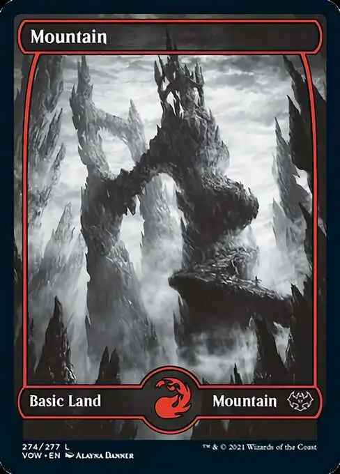 MtG Trading Card Game Innistrad: Crimson Vow Common Mountain #274 [Ful Art]