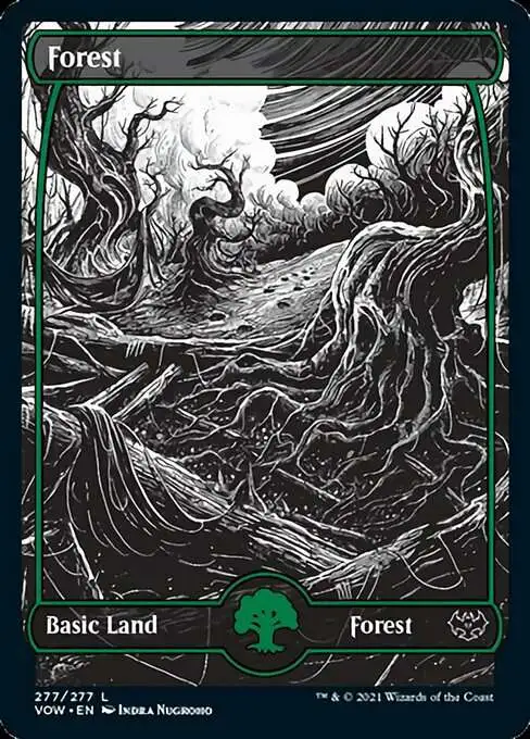 MtG Trading Card Game Innistrad: Crimson Vow Common Forest #277 [Full Art]