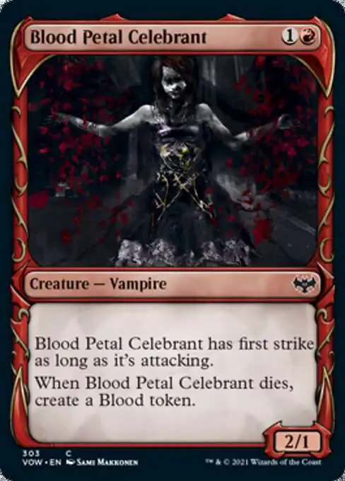 Magic: The Gathering - Innistrad Crimson Vow 100 Bustine Protettive Con Arte Di Odric, Maledetto Dal Sangue - 2