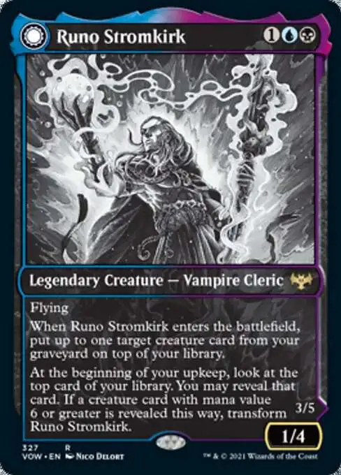 Magic The Gathering Trading Card Game Innistrad Crimson Vow Single Card  Rare Runo Stromkirk Krothuss, Lord of the Deep 327 Showcase - ToyWiz