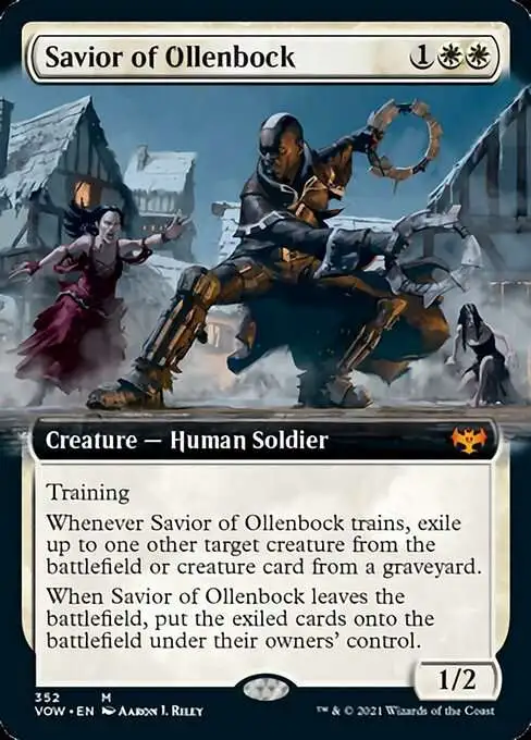 MtG Trading Card Game Innistrad: Crimson Vow Mythic Rare Savior of Ollenbock #352 [Extended Art]