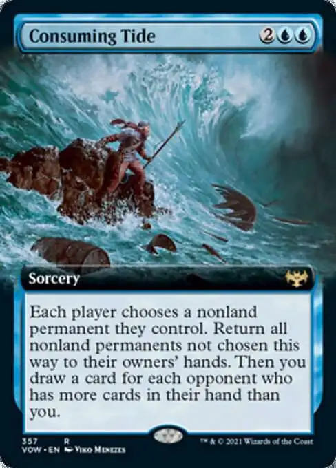 MtG Trading Card Game Innistrad: Crimson Vow Rare Consuming Tide #357 [Extended Art FOIL]