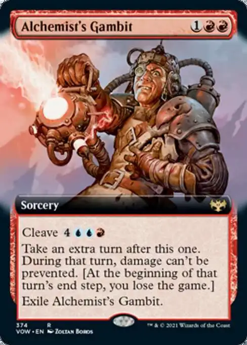 MtG Trading Card Game Innistrad: Crimson Vow Rare Alchemist's Gambit #374 [Extended Art]