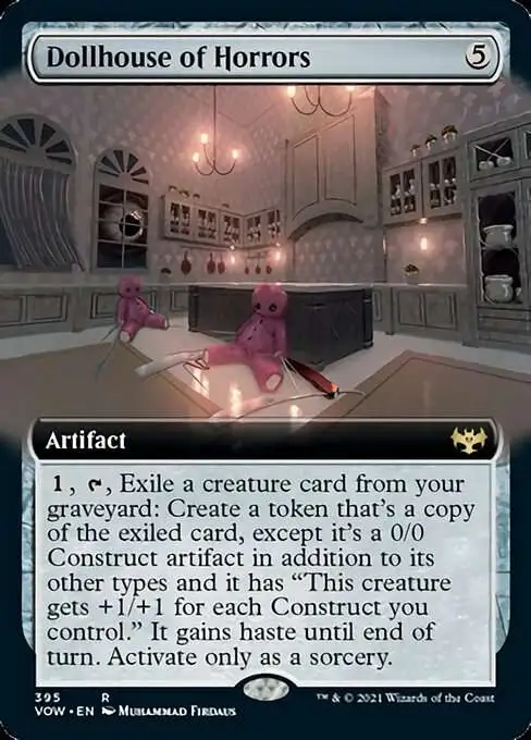 MtG Trading Card Game Innistrad: Crimson Vow Rare Dollhouse of Horrors #395 [Extended Art]