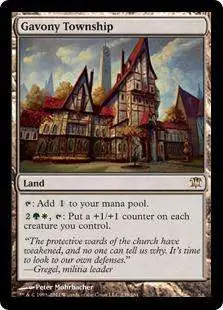 MtG Trading Card Game Innistrad Rare Foil Gavony Township #239