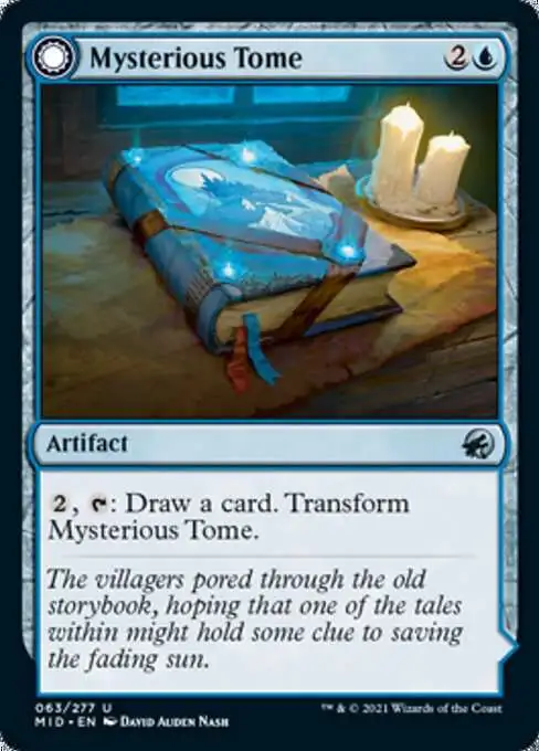 Magic The Gathering Trading Card Game Innistrad Midnight Hunt Single Card Uncommon Mysterious Tome Chilling Chronicle 63 - ToyWiz Magic The Gathering Trading Card Game Innistrad Midnight Hunt Single Card Uncommon Mysterious Tome Chilling Chronicle 63 - ToyWiz