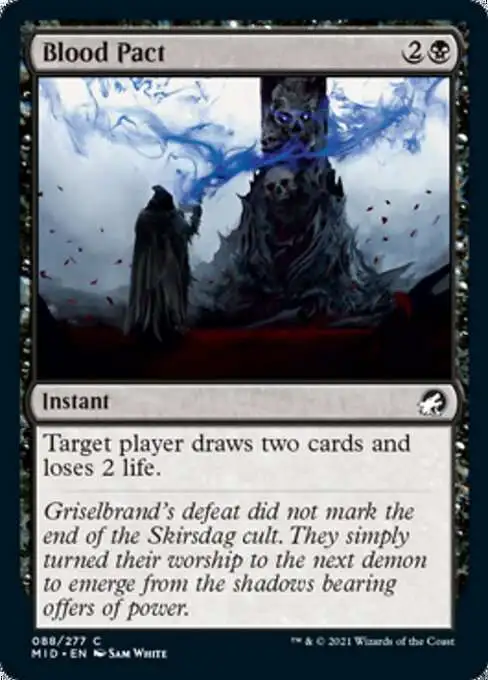 MtG Trading Card Game Innistrad: Midnight Hunt Common Blood Pact #88