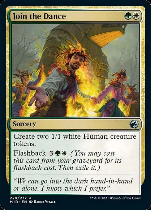MtG Trading Card Game Innistrad: Midnight Hunt Uncommon Foil Join the Dance #229
