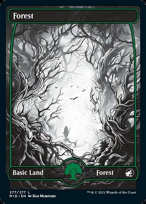 MtG Trading Card Game Innistrad: Midnight Hunt Common Forest #277