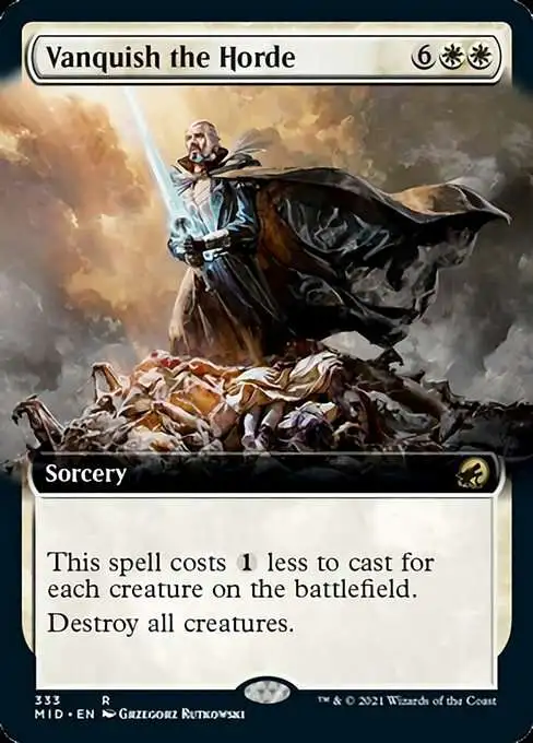 Magic The Gathering Trading Card Game Innistrad Midnight Hunt Single Card  Rare Vanquish the Horde 333 Extended Art - ToyWiz