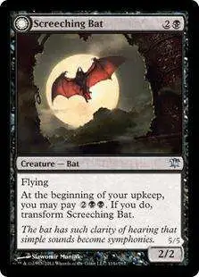 MtG Trading Card Game Innistrad Uncommon Screeching Bat / Stalking Vampire #114
