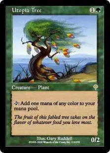 MtG Invasion Rare Utopia Tree #219 [Lightly Played]