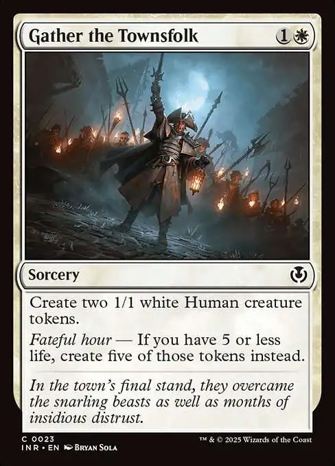 MtG Innistrad Remastered Common Gather the Townsfolk #23