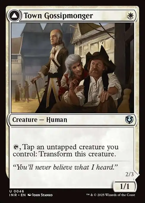 MtG Innistrad Remastered Uncommon Town Gossipmonger // Incited Rabble #46