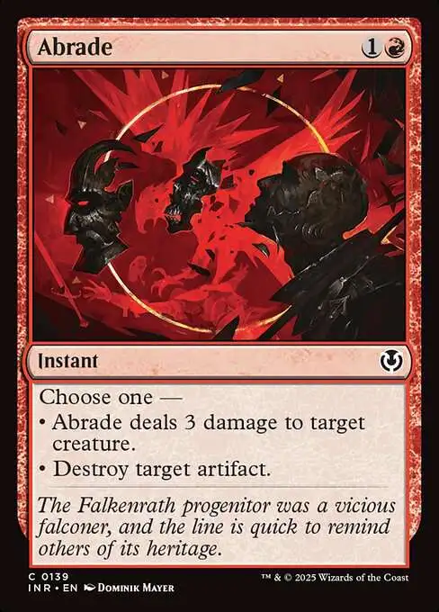 MtG Innistrad Remastered Common Foil Abrade #139