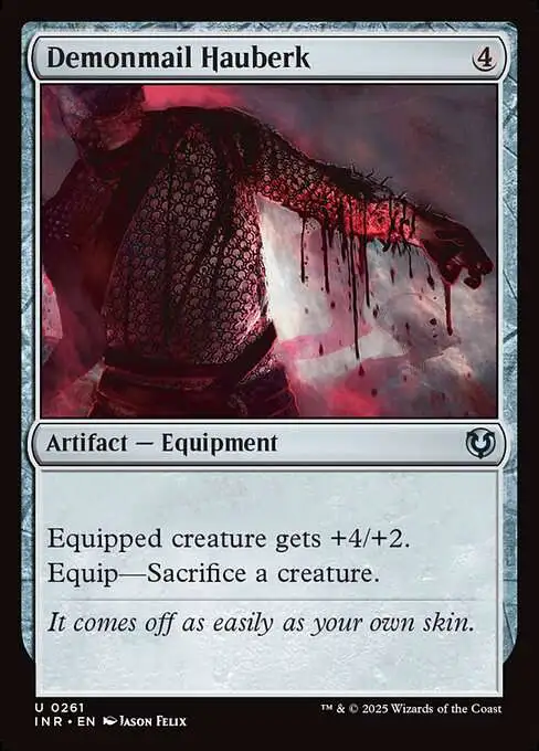 MtG Innistrad Remastered Uncommon Demonmail Hauberk #261