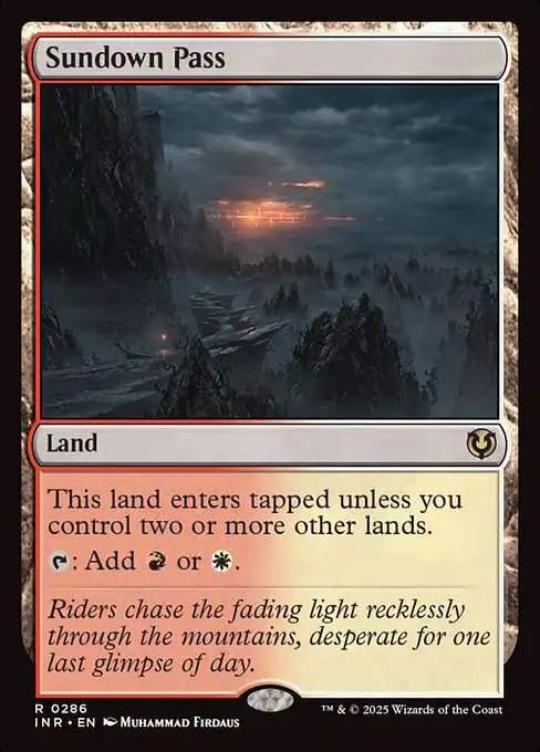 MtG Innistrad Remastered Rare Sundown Pass #286
