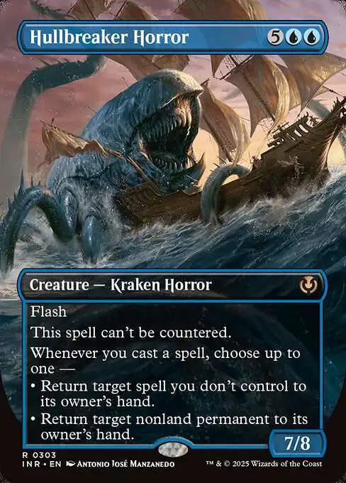 MtG Innistrad Remastered Rare Hullbreaker Horror #303 [Borderless FOIL]