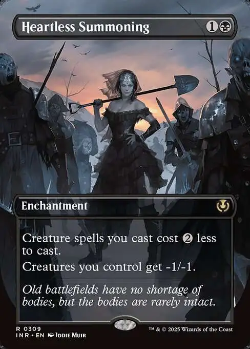 MtG Innistrad Remastered Rare Heartless Summoning #309 [Borderless FOIL]