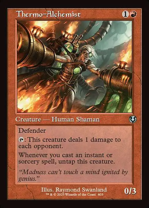 Magic The Gathering Innistrad Remastered Single Card Uncommon Thermo- Alchemist 403 Classic Frame - ToyWiz