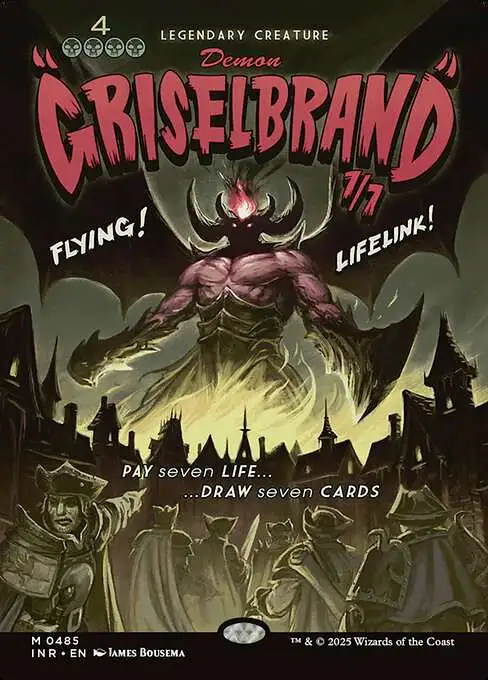 Magic The Gathering Innistrad Remastered Single Card Mythic Rare  Griselbrand 485 Showcase - ToyWiz
