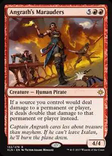 MtG Trading Card Game Ixalan Rare Angrath's Marauders #132