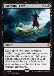 MtG Trading Card Game Ixalan Mythic Rare Boneyard Parley #94