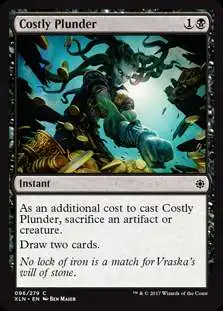 MtG Trading Card Game Ixalan Common Foil Costly Plunder #96