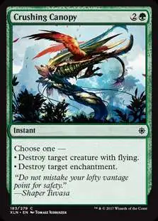 MtG Trading Card Game Ixalan Common Crushing Canopy #183