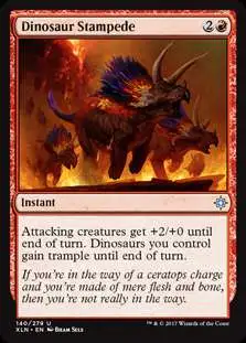MtG Trading Card Game Ixalan Uncommon Dinosaur Stampede #140