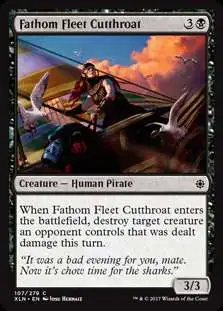 MtG Trading Card Game Ixalan Common Fathom Fleet Cutthroat #107