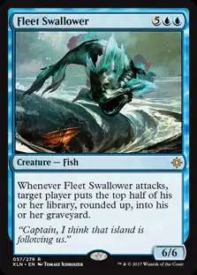 MtG Trading Card Game Ixalan Rare Fleet Swallower #57