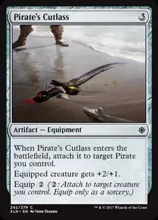 MtG Trading Card Game Ixalan Common Pirate's Cutlass #242