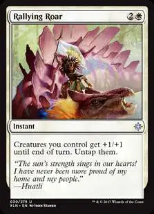 MtG Trading Card Game Ixalan Uncommon Foil Rallying Roar #30