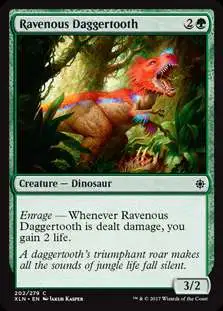 MtG Trading Card Game Ixalan Common Ravenous Daggertooth #202