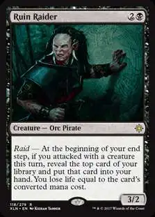 MtG Trading Card Game Ixalan Rare Ruin Raider #118