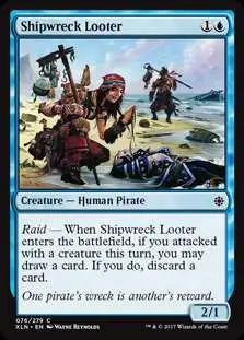 MtG Trading Card Game Ixalan Common Shipwreck Looter #76