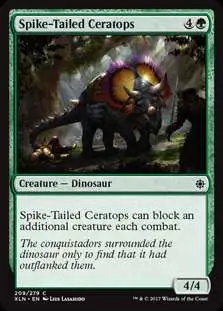 MtG Trading Card Game Ixalan Common Foil Spike-Tailed Ceratops #209