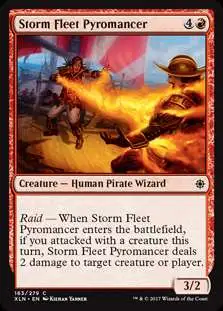 MtG Trading Card Game Ixalan Common Storm Fleet Pyromancer #163