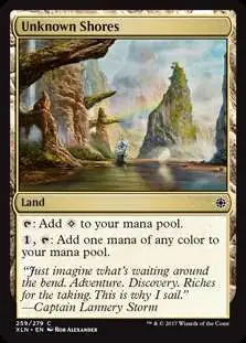MtG Trading Card Game Ixalan Common Unknown Shores #259