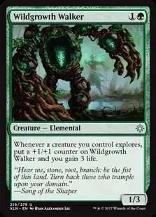 MtG Trading Card Game Ixalan Uncommon Wildgrowth Walker #216