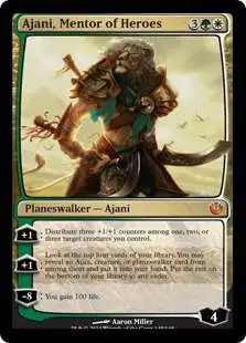 MtG Journey Into Nyx Mythic Rare Ajani, Mentor of Heroes #145
