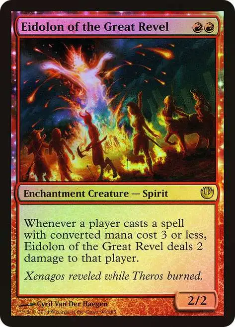 Magic The Gathering Journey Into Nyx Single Card Rare Eidolon of the Great  Revel 94 FOIL - ToyWiz