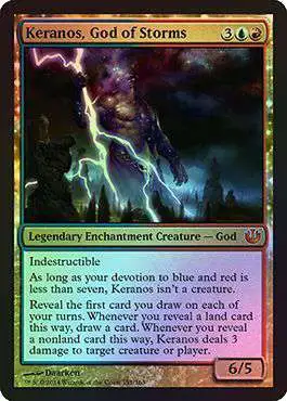 MtG Journey Into Nyx Mythic Rare Keranos, God of Storms #151 [Japanese FOIL]