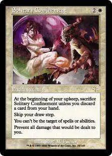 MtG Judgment Rare FOIL Solitary Confinement #24 [Moderately Played]