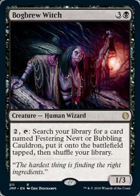 MtG Jumpstart Rare Bogbrew Witch #211