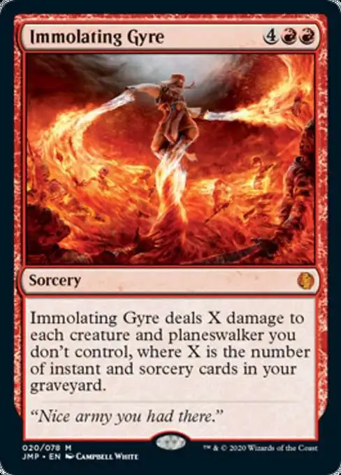 MtG Jumpstart Mythic Rare Immolating Gyre #20