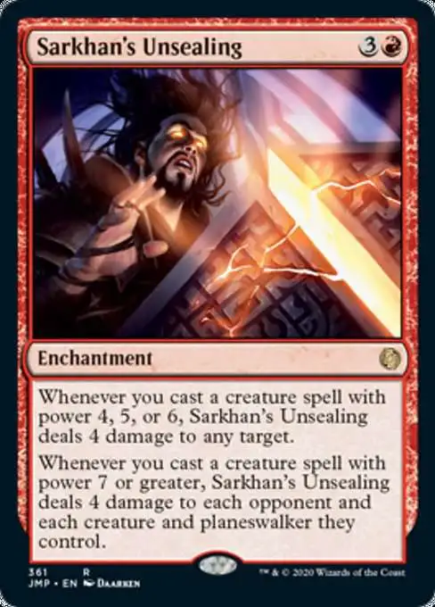 MtG Jumpstart Rare Sarkhan's Unsealing #361