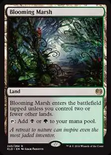 MtG Trading Card Game Kaladesh Rare Foil Blooming Marsh #243